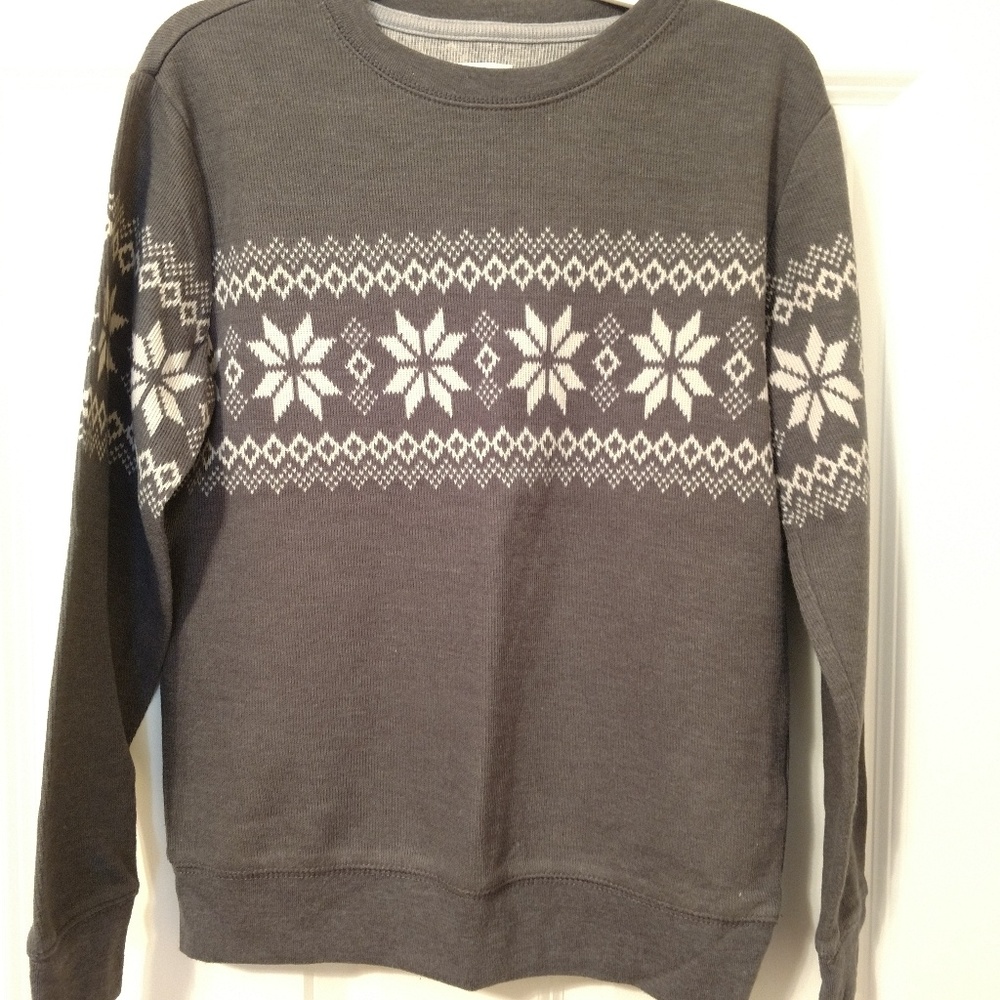 Snowflake sweater-knit (boys 10-12 L)